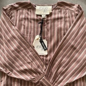 NWT Ace & Jig Birdie Blouse in Wisteria XXS Extra Extra Small Fits XS and S Too